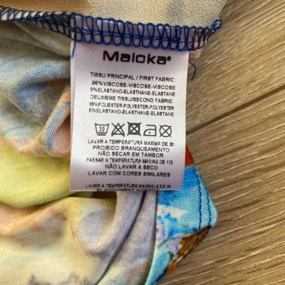 NWT Maloka Dress Hot Air Balloon Art capped sleeve outlined vneck fit & flare - Picture 8 of 16